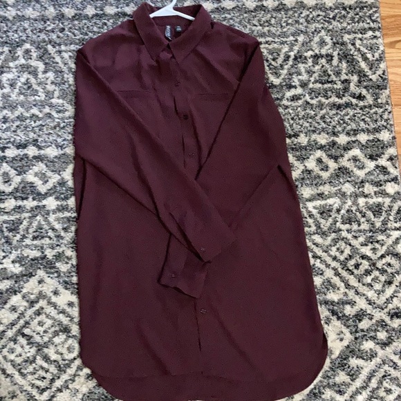 Burgundy Blouse - Picture 1 of 2